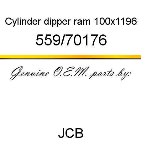 Cylinder, dipper ram, 100x1196 559/70176