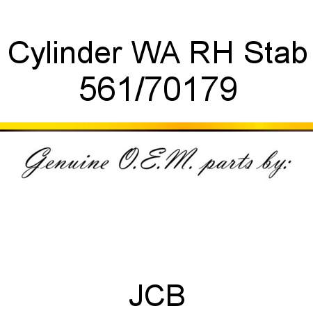 Cylinder, WA RH Stab 561/70179