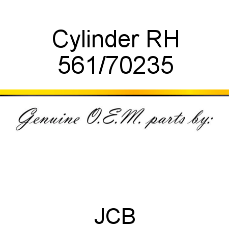 Cylinder, RH 561/70235