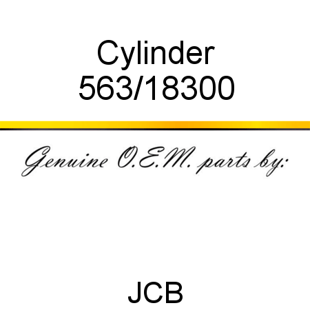 Cylinder 563/18300