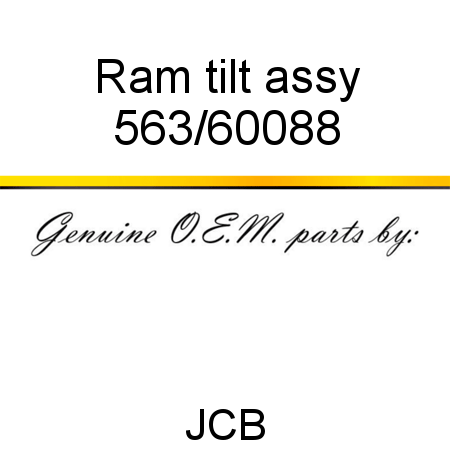 Ram, tilt assy 563/60088