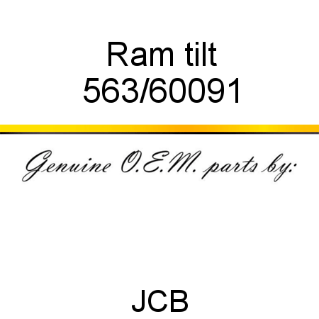 Ram, tilt 563/60091