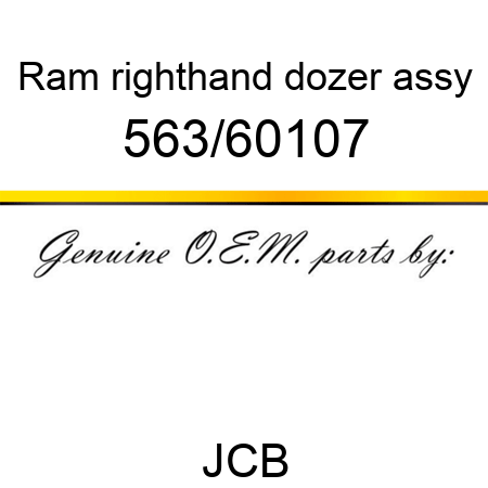 Ram, righthand dozer assy 563/60107