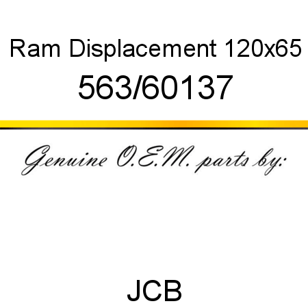 Ram, Displacement, 120x65 563/60137