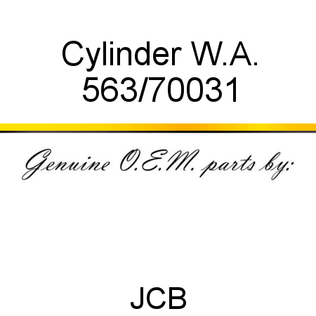 Cylinder, W.A. 563/70031