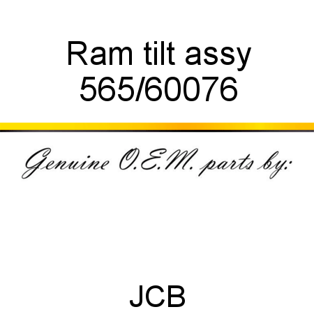 Ram, tilt assy 565/60076