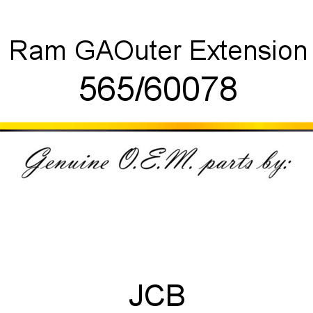 Ram, GA,Outer Extension 565/60078
