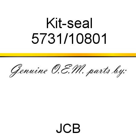 Kit-seal 5731/10801