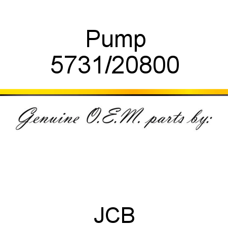 Pump 5731/20800