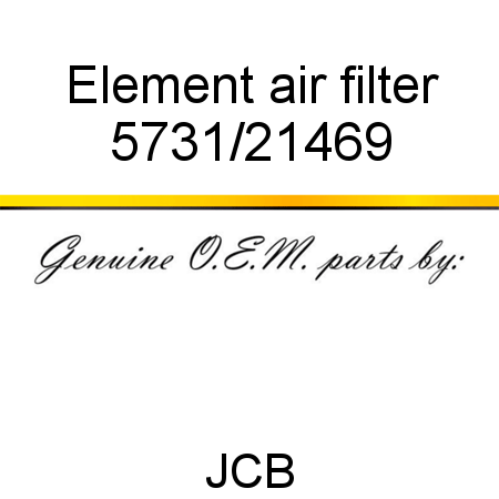 Element, air filter 5731/21469