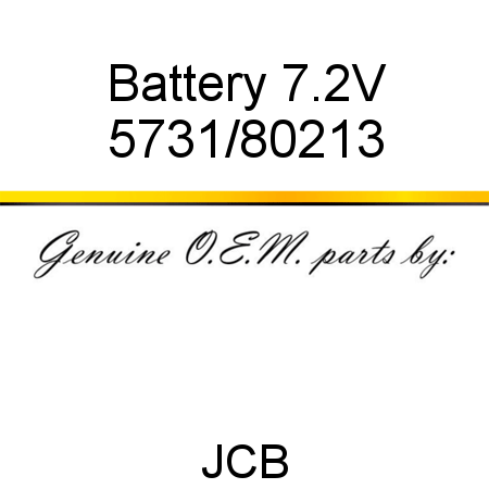 Battery, 7.2V 5731/80213