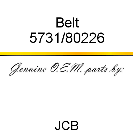 Belt 5731/80226