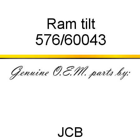 Ram, tilt 576/60043