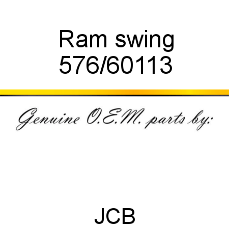 Ram, swing 576/60113