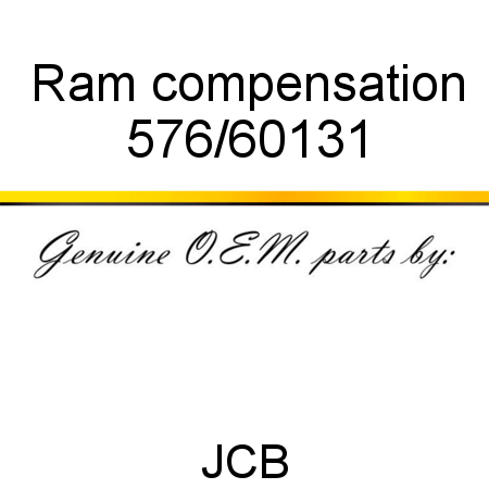 Ram, compensation 576/60131