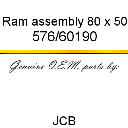 Ram, assembly, 80 x 50 576/60190