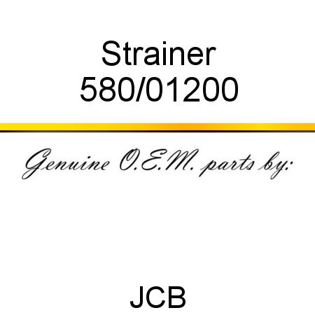 Strainer 580/01200