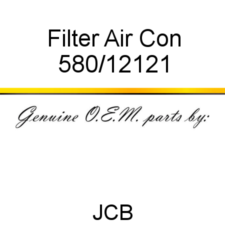 Filter Air Con 580/12121