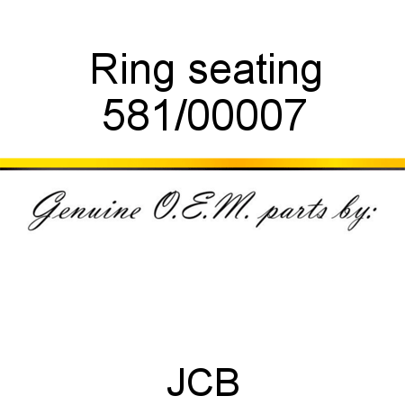 Ring, seating 581/00007