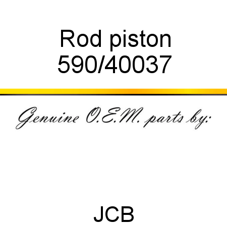 Rod, piston 590/40037