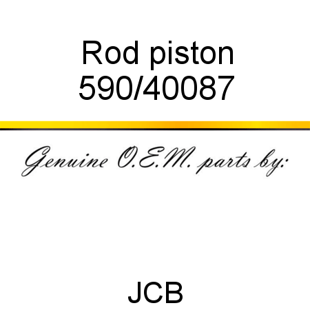 Rod, piston 590/40087