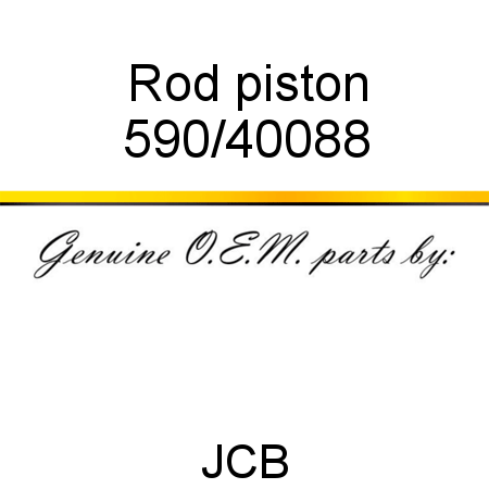 Rod, piston 590/40088