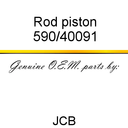 Rod, piston 590/40091