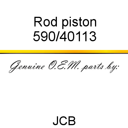 Rod, piston 590/40113