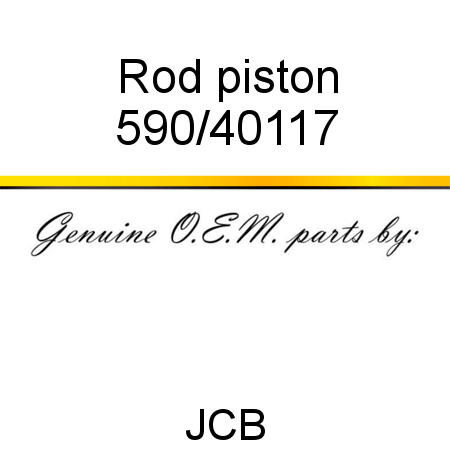 Rod, piston 590/40117