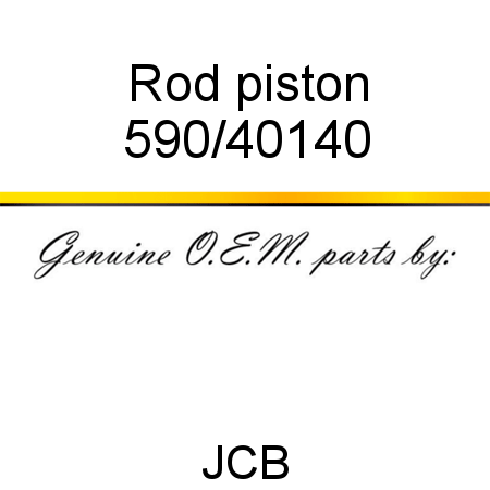 Rod, piston 590/40140