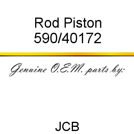 Rod, Piston 590/40172