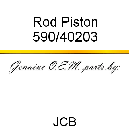 Rod, Piston 590/40203