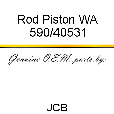 Rod, Piston WA 590/40531