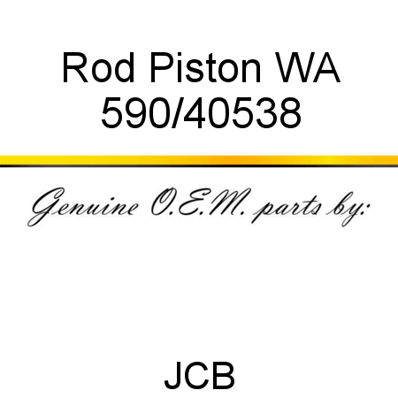 Rod, Piston WA 590/40538