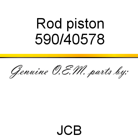 Rod, piston 590/40578