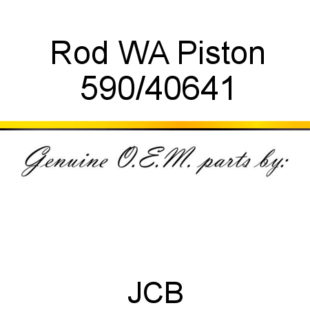 Rod, WA Piston 590/40641