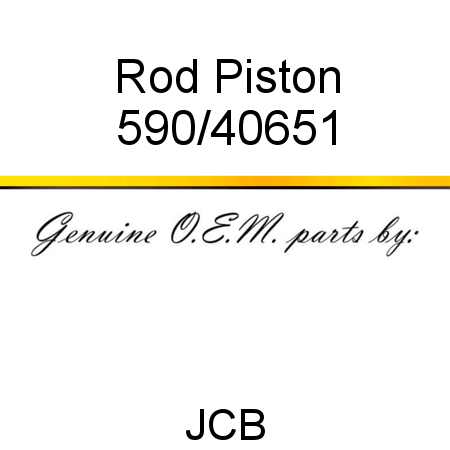 Rod, Piston 590/40651