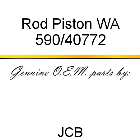 Rod, Piston WA 590/40772
