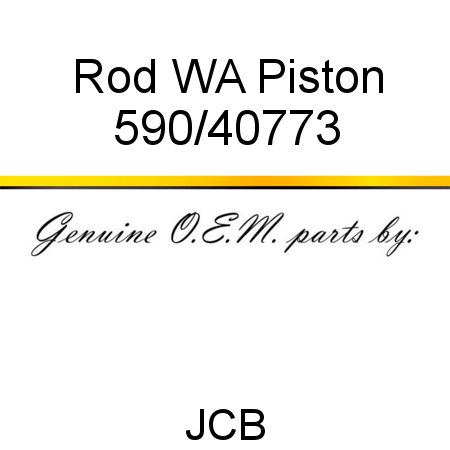 Rod, WA Piston 590/40773