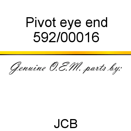 Pivot, eye end 592/00016