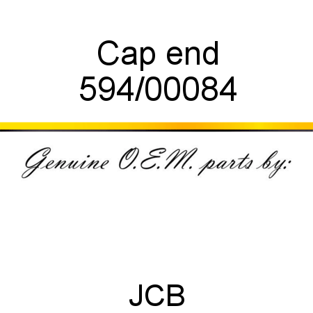 Cap, end 594/00084