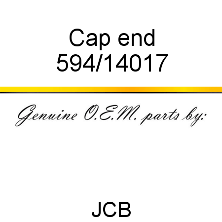 Cap, end 594/14017