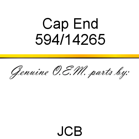 Cap, End 594/14265