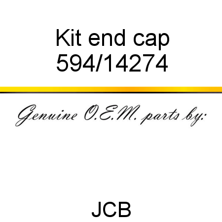 Kit, end cap 594/14274