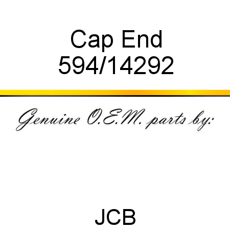 Cap, End 594/14292