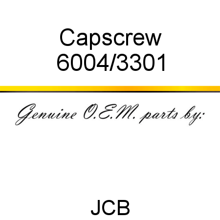 Capscrew 6004/3301