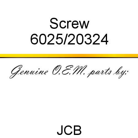 Screw 6025/20324