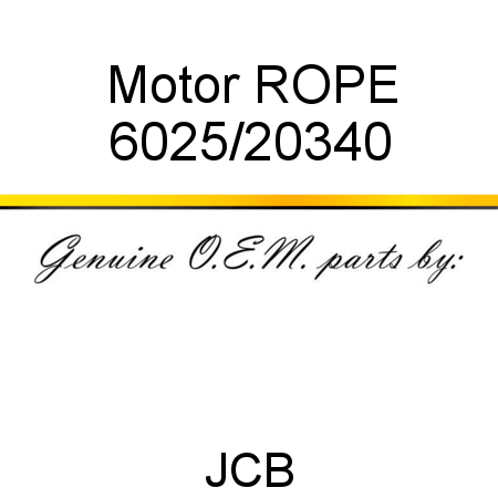 Motor ROPE 6025/20340