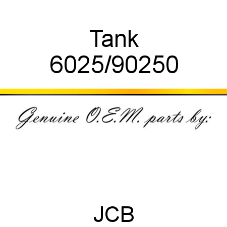 Tank 6025/90250
