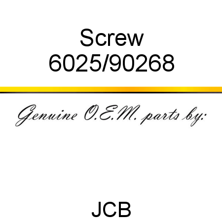 Screw 6025/90268